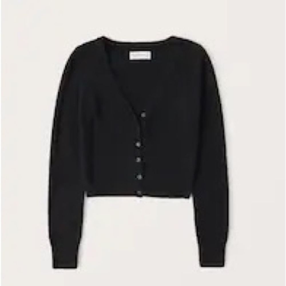 Abercrombie & Fitch Slim Fuzzy Short Cardigan (S)